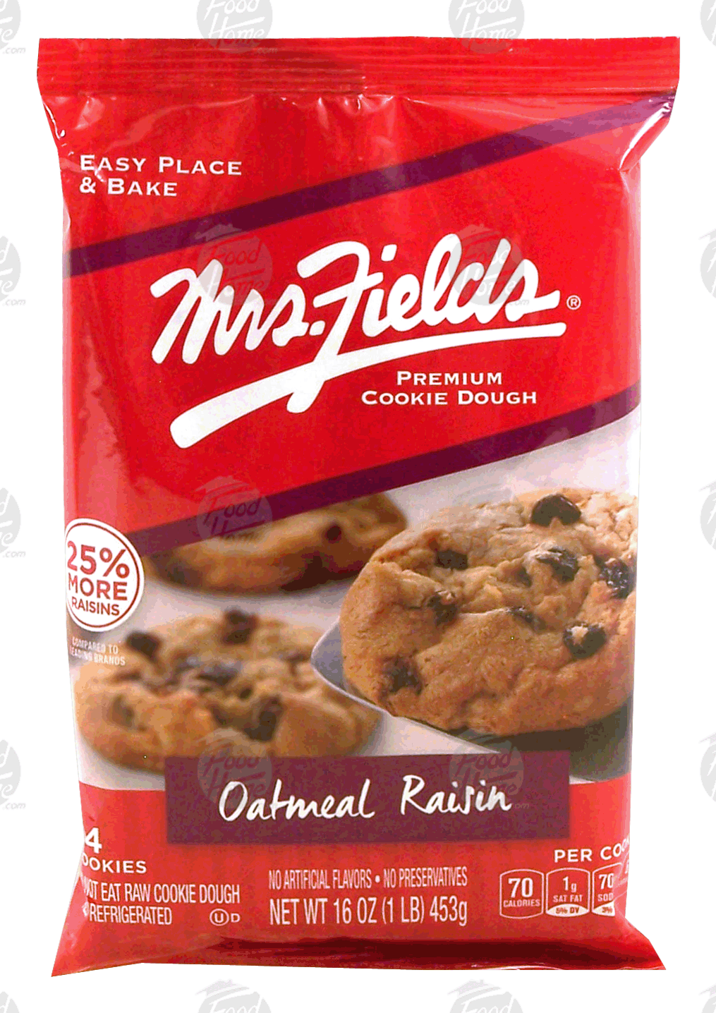 Mrs. Fields  oatmeal raisin cookie dough, 24-cookies Full-Size Picture